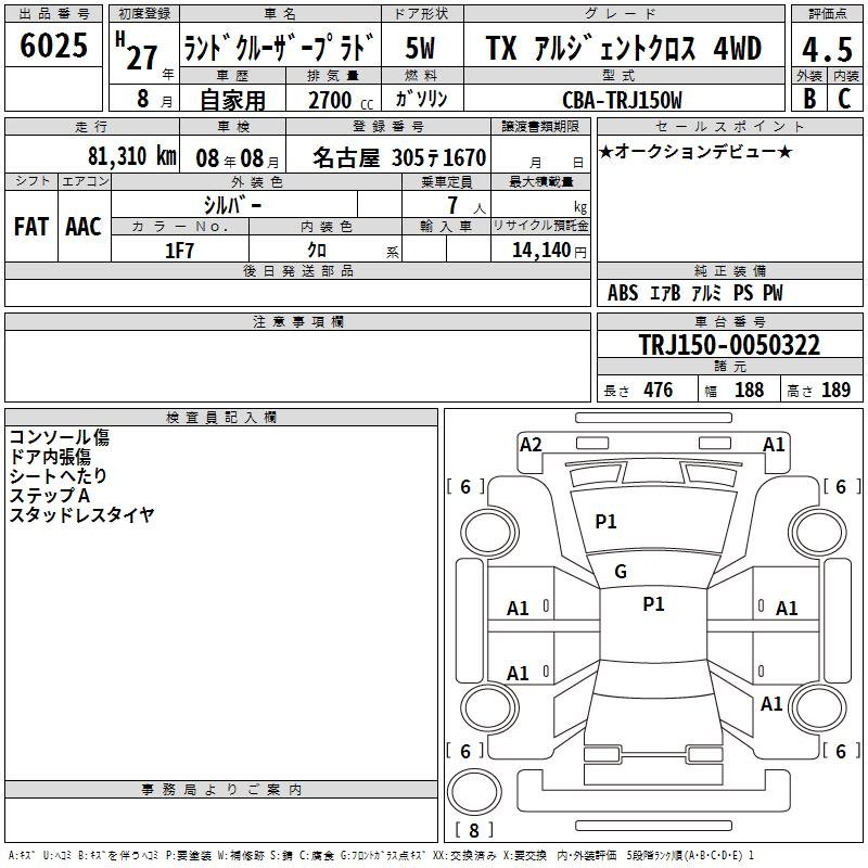 
Toyota Land Cruiser Prado TX – TRJ150W – CJ10007 full									